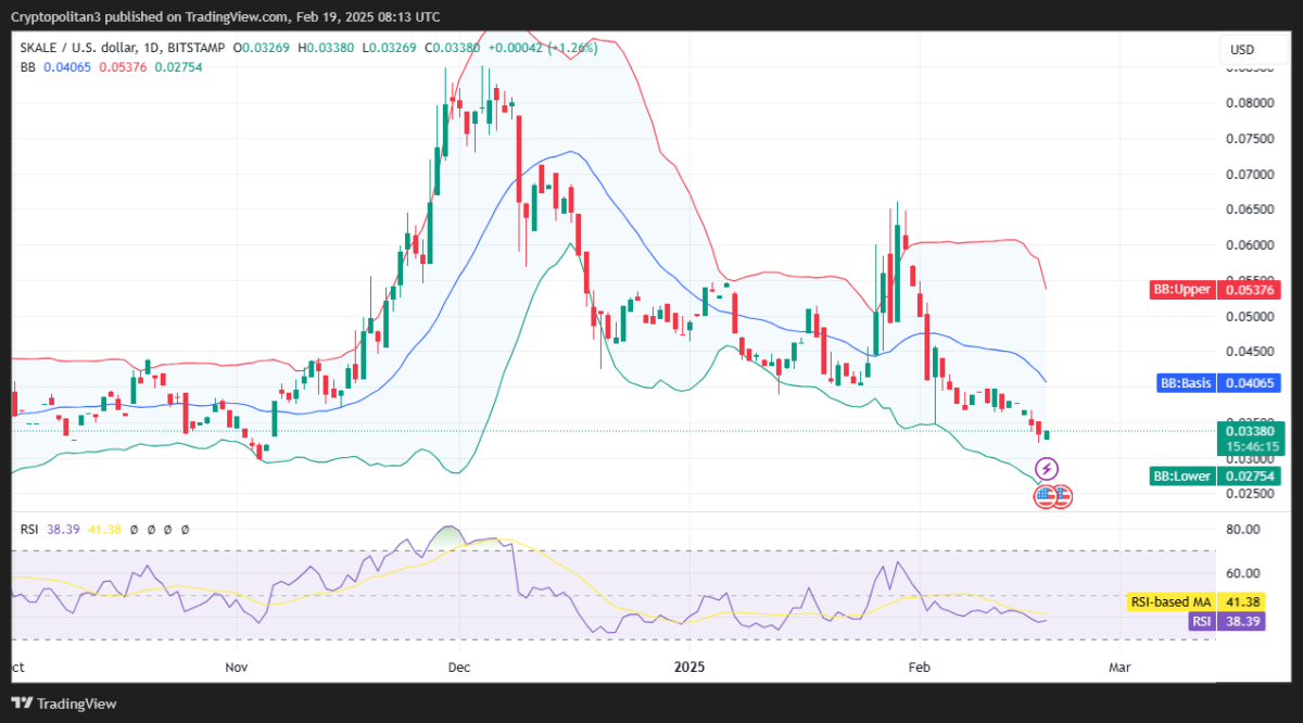 SKL/USD 1-day price chart