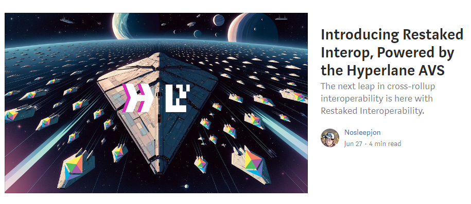 Hyperlane推出Restaked Interop，能否极大改观跨链安全隐患？
