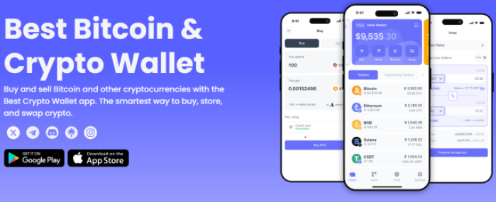 Mua và bán tiền điện tử trên Best Wallet