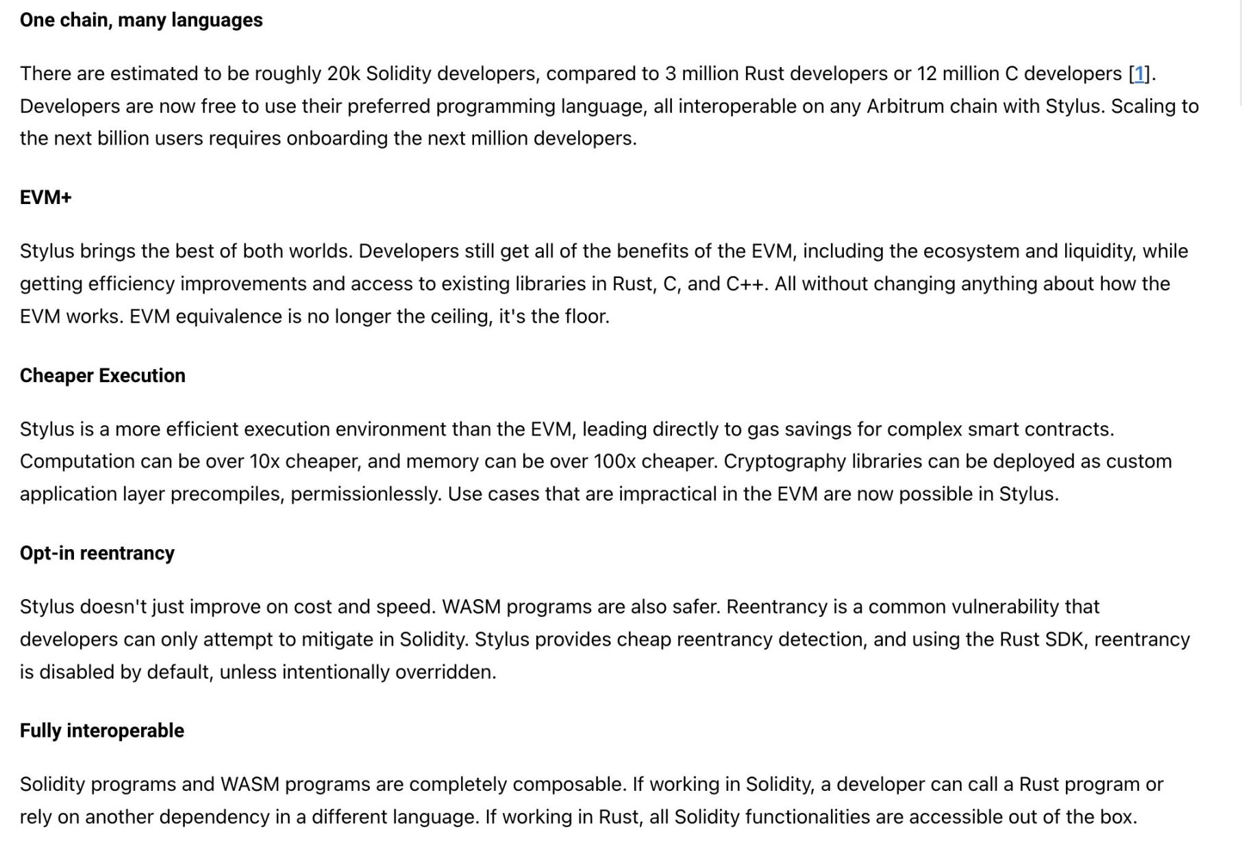 重新认识Arbitrum Stylus编程环境：会将数量庞大的其他语言开发者带入Web3？