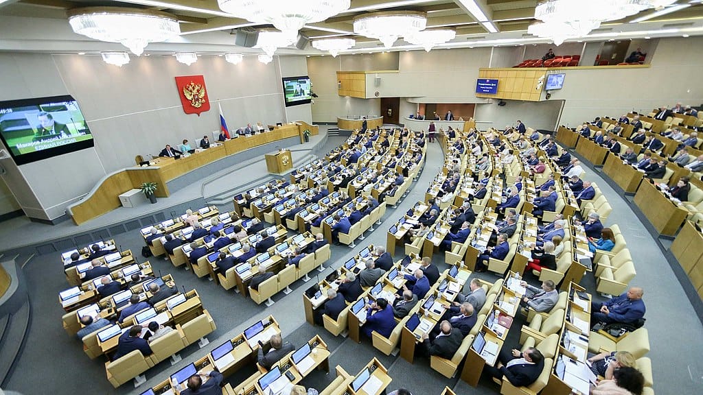 The Russian State Duma in session.