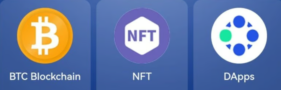 Crypto Game Icons: BTC, NFT, DApps