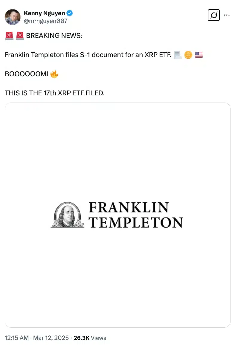 Kenny Nguyen عن صندوق تبادل XRP