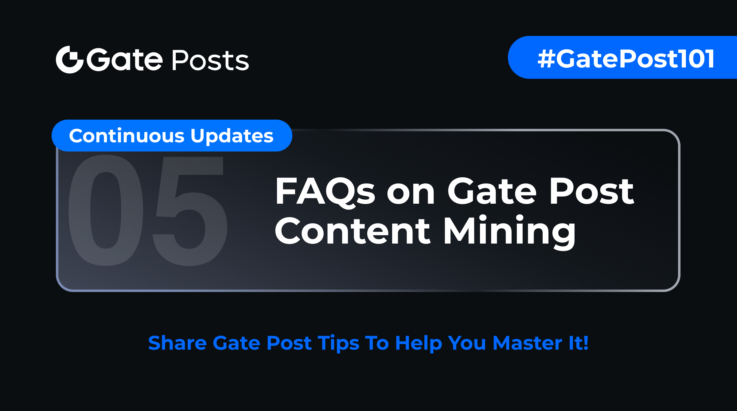 GatePost101# Part 5: FAQs on Gate Post Content Mining | Gate_Square on Gate  Square