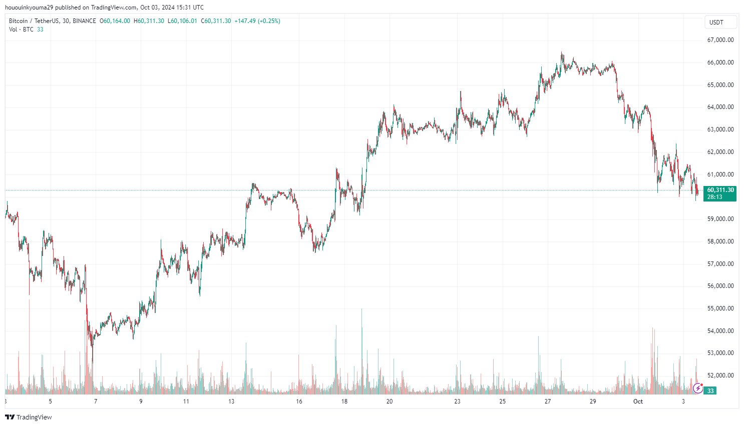 Bitcoin Price Chart