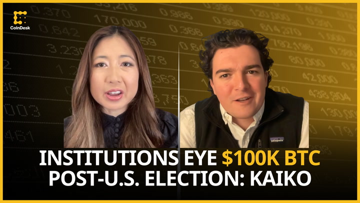 Bitcoin Option Volumes Soar, Institutions Eye $100K BTC Post-U.S. Election: Kaiko