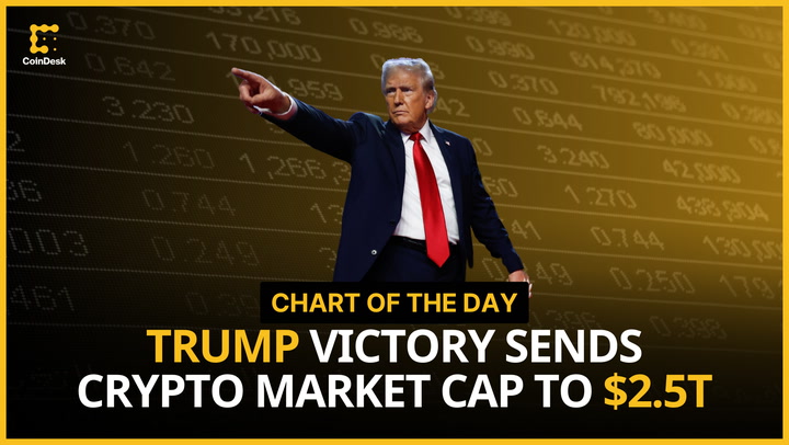 Trump Victory Sends Crypto Market Cap to $2.5T
