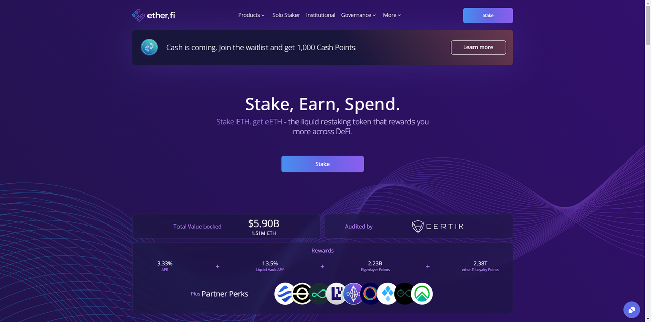 总锁仓价值突破128亿美元，推出加密信用卡：ether.fi 能否持续引领再质押市场？